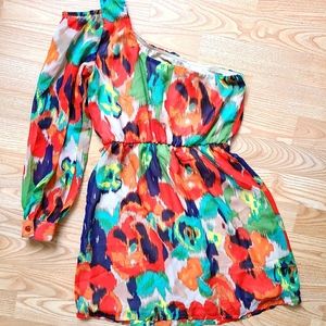 GIANNI BINI One shoulder mini dress Size XS